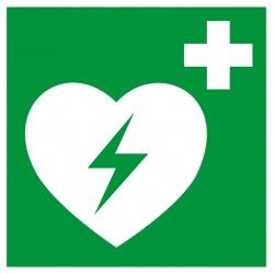 Rettungszeichen Defibrillator "AED"