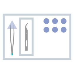 Set per tirare le suture MediSet sterile, confezionato singolarmente sterile