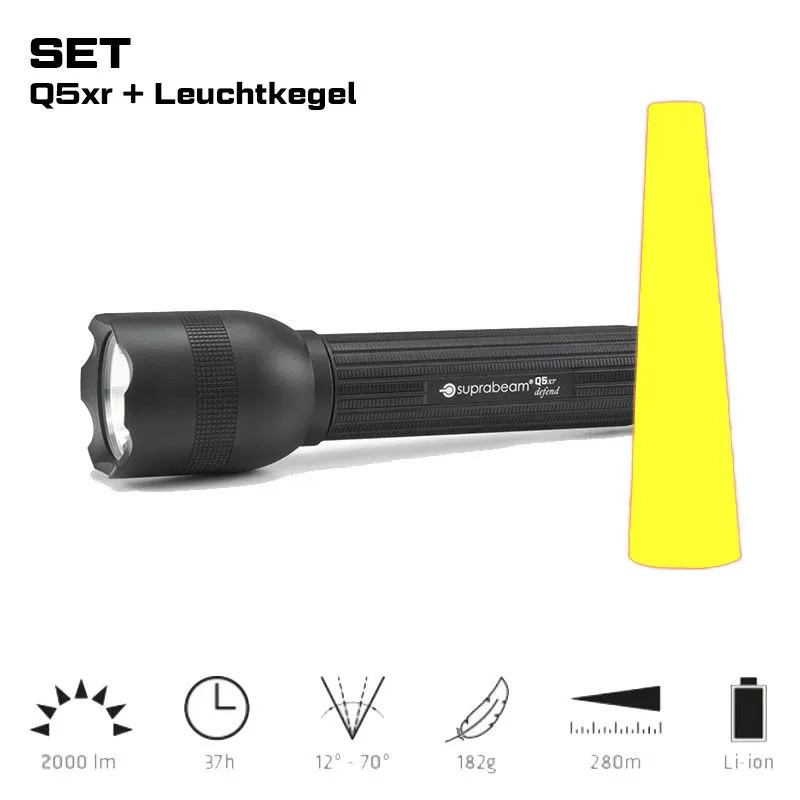 Suprabeam LED Taschenlampe 2000lm - SETG Suprabeam LED Taschenlampe 2000lm - SETG