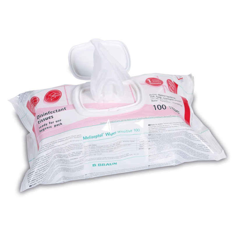 Meliseptol® Salviette sensitive 100, confezione flowpack, 100 salviette