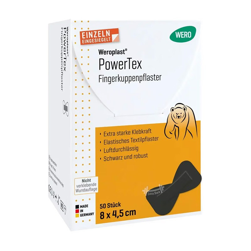 Cerotti per le punta delle dita Weroplast® BlackPower