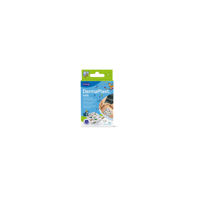 DermaPlast® Kids Kinder Pflaster Wundschnellverband, zuschneidbar 6 x 10 cm