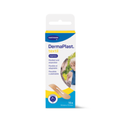 Elastische Textilpflaster DermaPlast® im Express Pack. Hautfreundlich, luftdurchlässig und strapazierfähig, einzeln verpackt