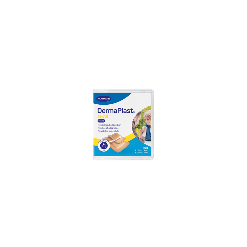 DermaPlast® Textil Pflaster Zentriertes Wundkissen 2 Grössen, assortiert