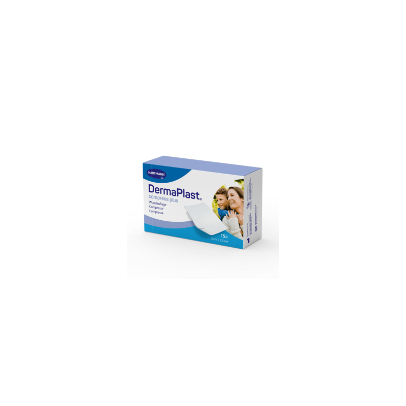 DermaPlast® Compress Plus Compressa assorbente 7,5 x 20 cm