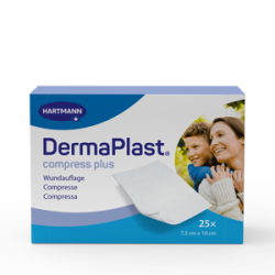 DermaPlast® Compress Plus Compressa assorbente 7,5 x 10 cm