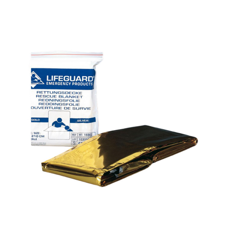 Rettungsdecke gold-silber
