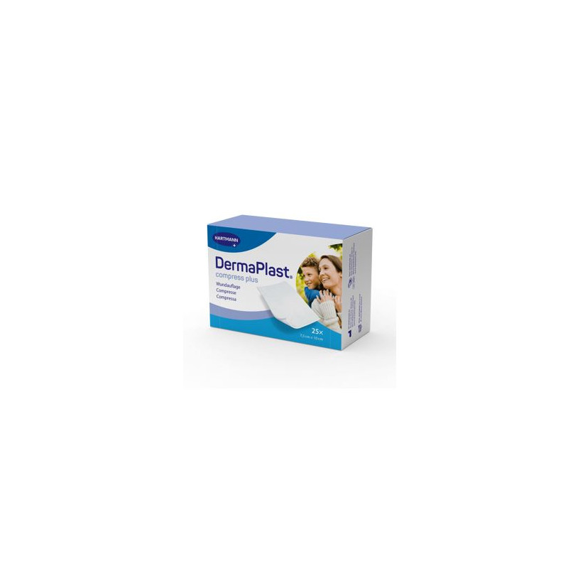 DermaPlast® Compress Plus Saugfähige Kompresse 7.5 x 10 cm
