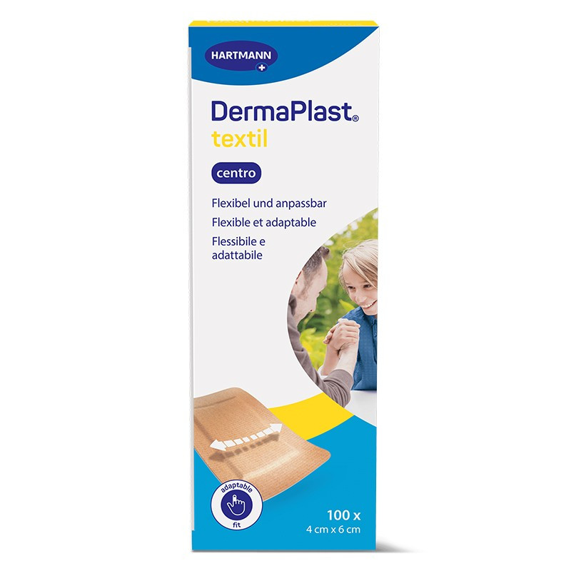 Wundpflaster DermaPlast® Textil Centro, 4 x 6 cm