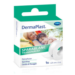Pansements adhésifs DermaPlast® Sparablanc transparents, boîte à clip