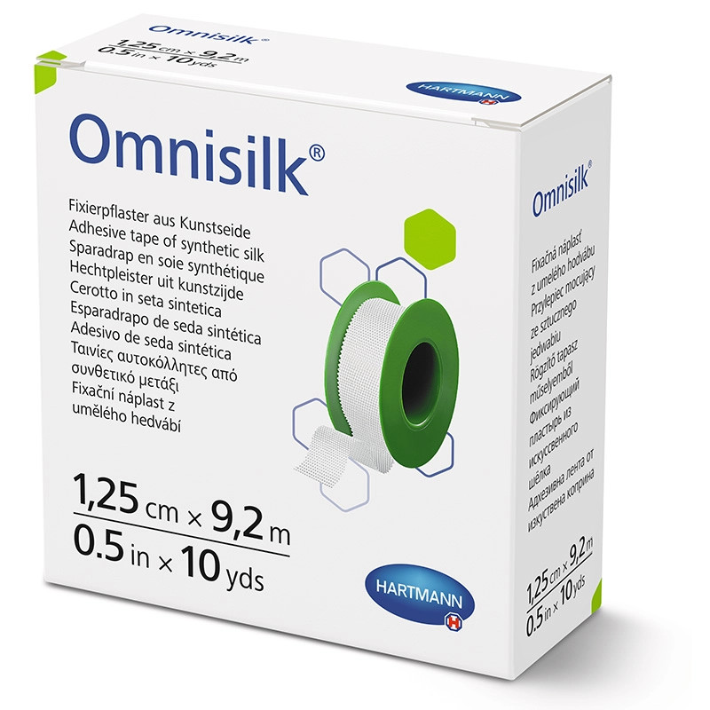Omnisilk® Spulenpflaster 1,25 cm × 9,2 m