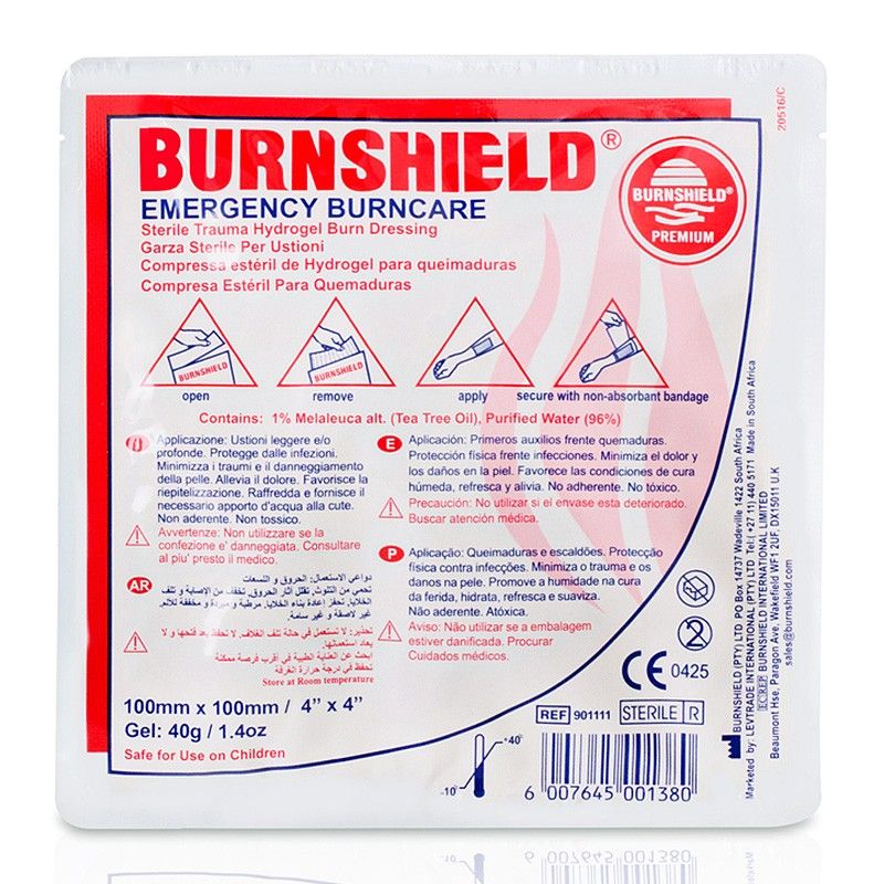 Burnshield Kompresse, 10 x 10 cm